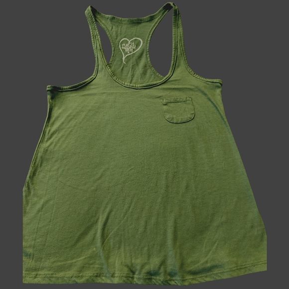 Racer back tank top hunter green Rue21 size medium - Picture 1 of 5